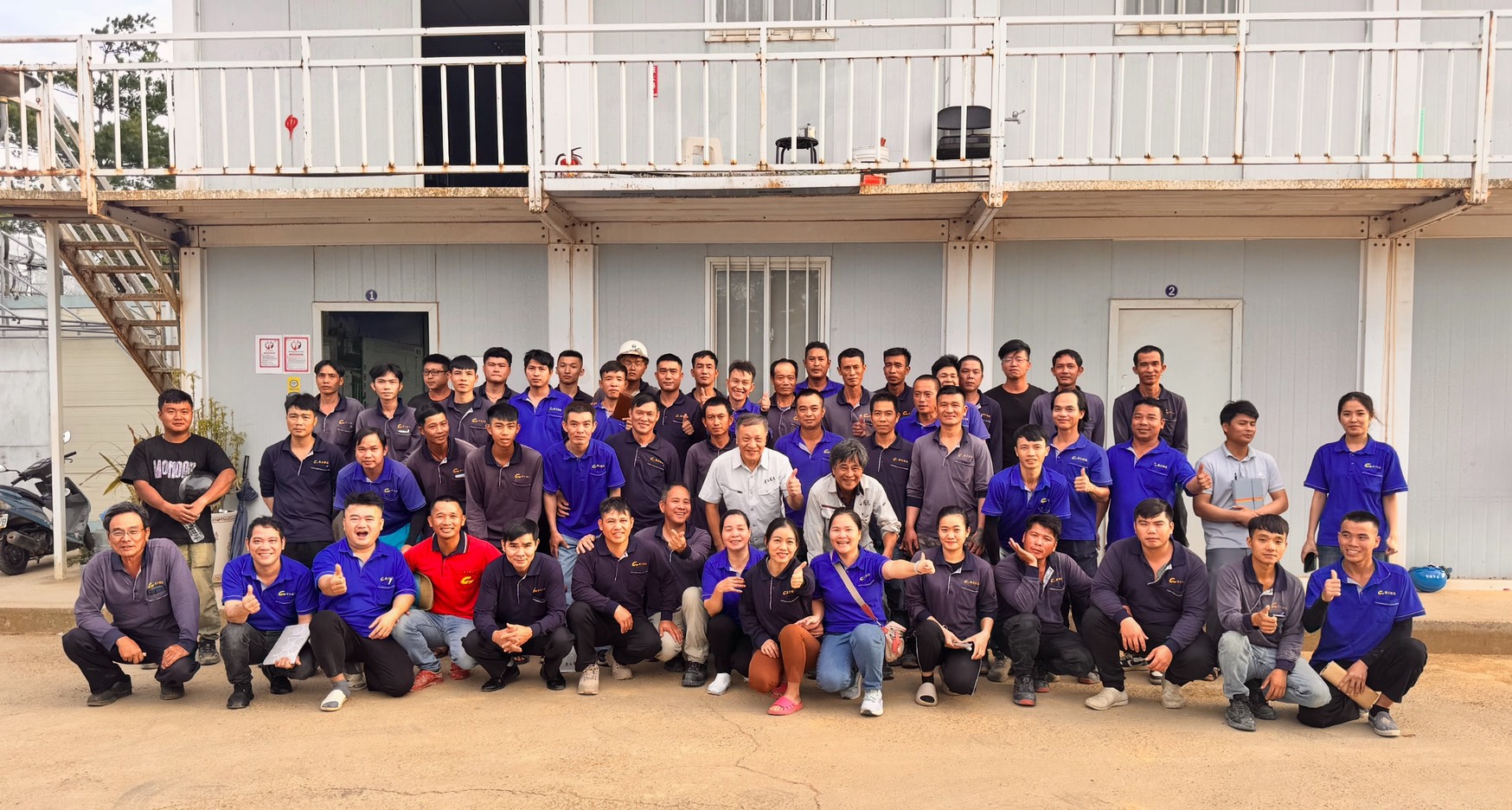 王派然與他的移工夥伴。