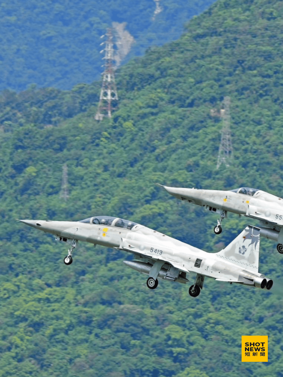 RF-5E「虎眼」偵察機。(國防部發言人)