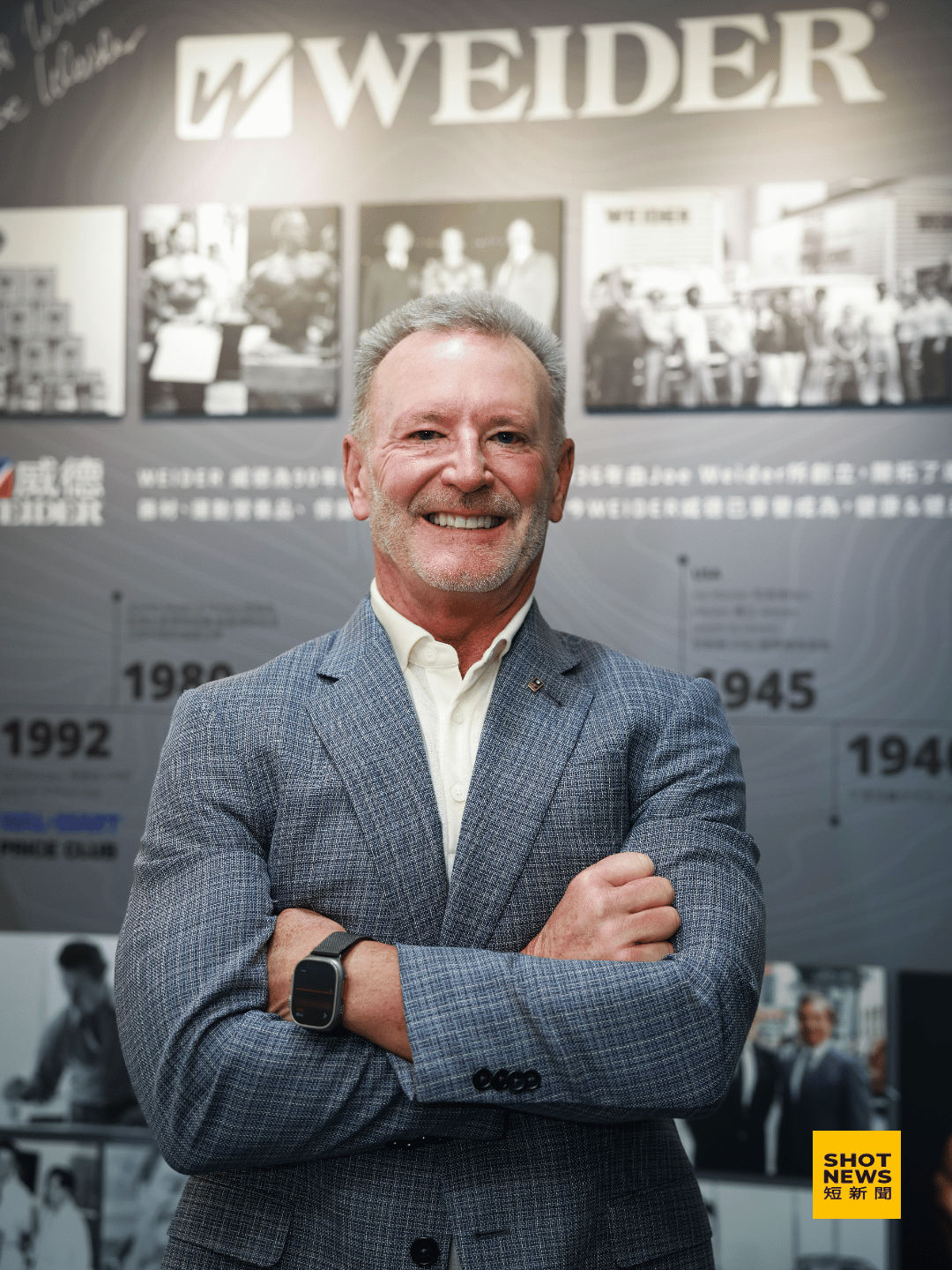 威德全球營養事業總裁 Rick Blair 分享自己熱愛運動與搭配營養品的好處。