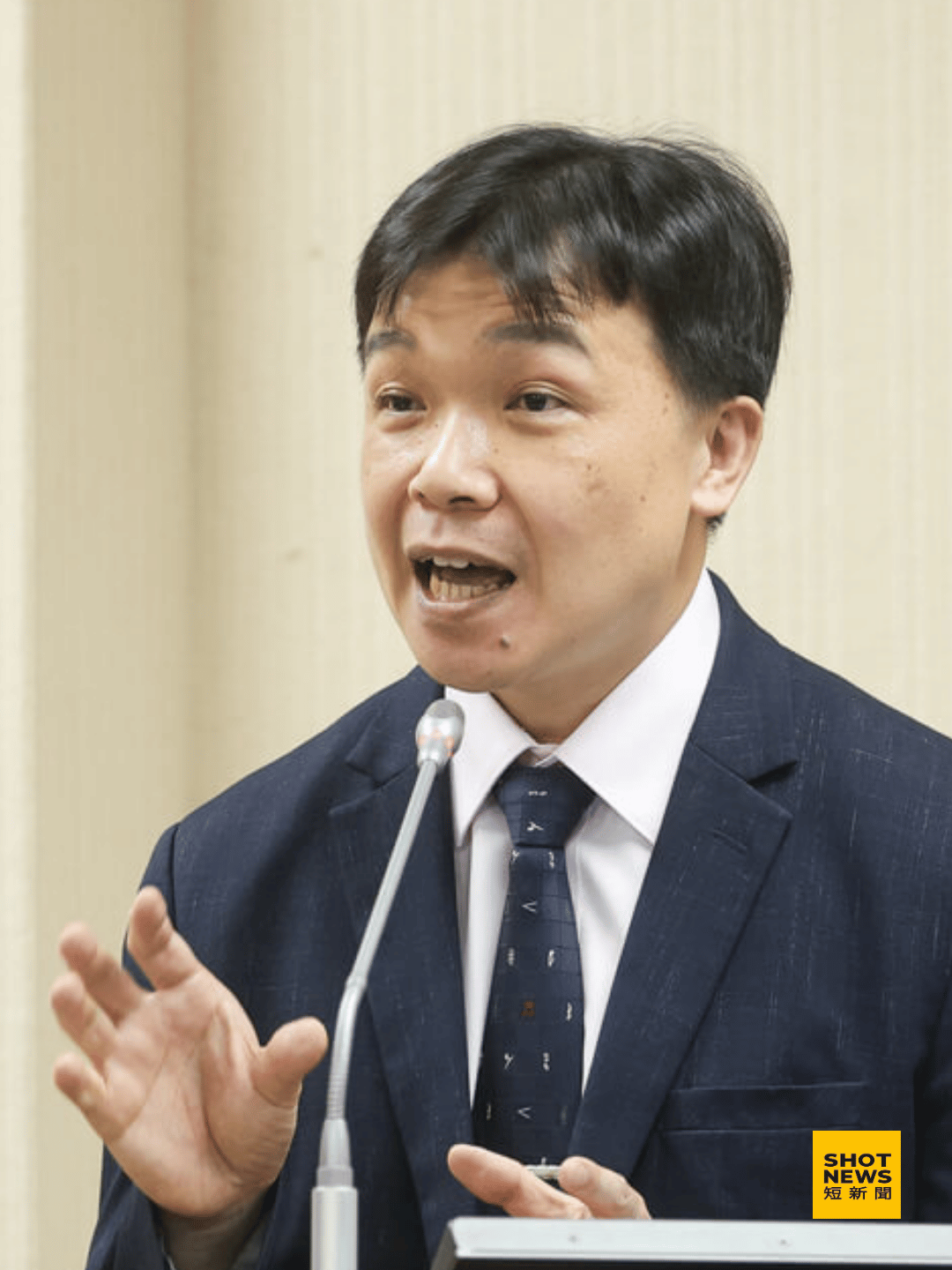 陸委會副主委沈有忠於立法院備詢。(中央社)