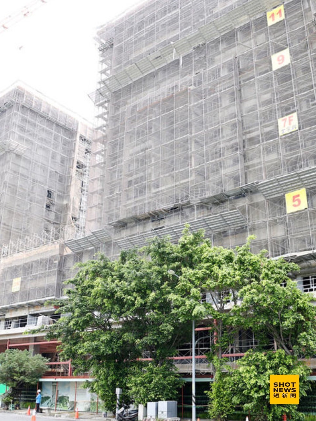 台南首座自建社會住宅，預定民國114年完工。（中央社）