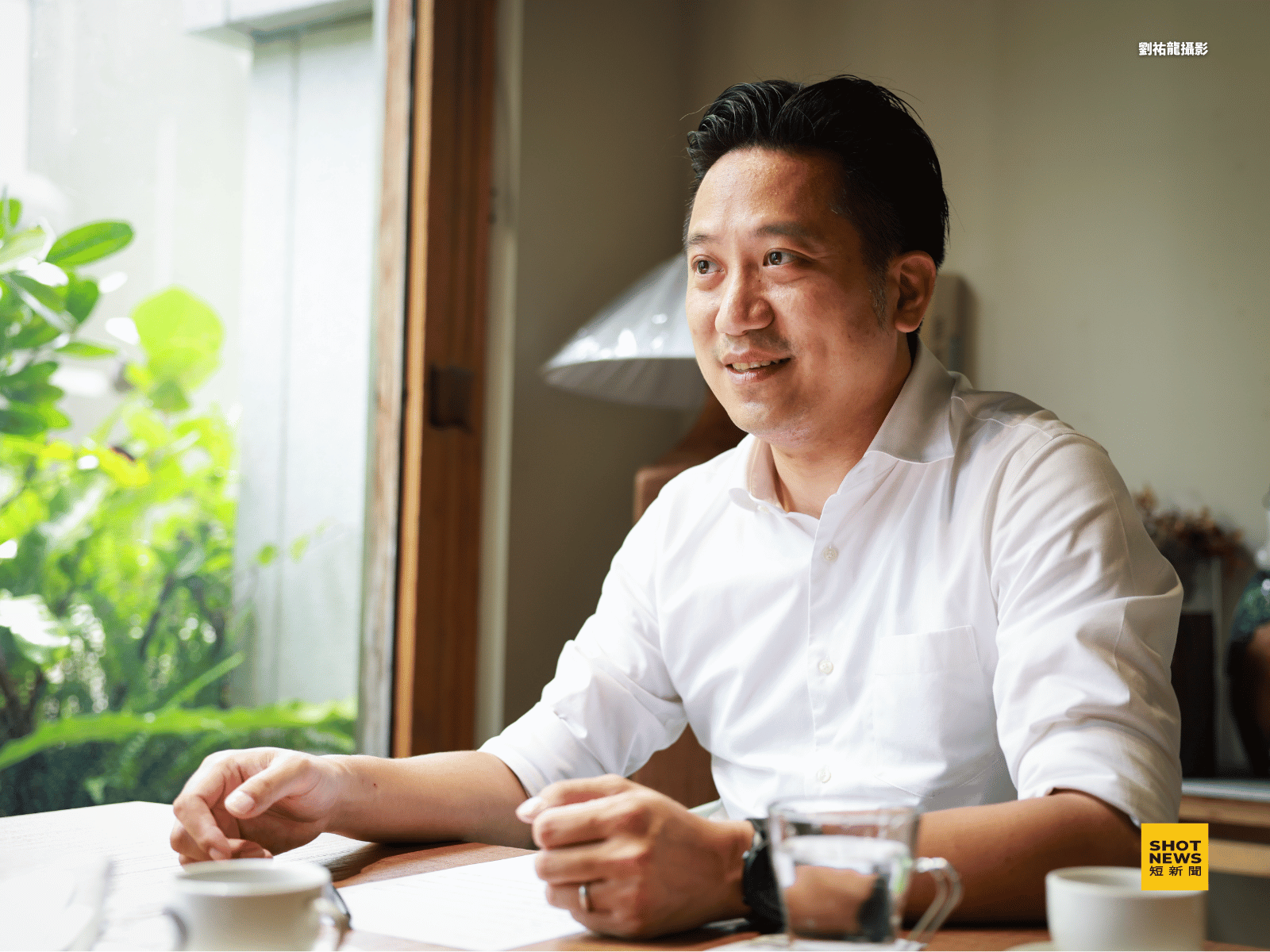 曾聖凱說，竹北市公所是三級行政單位，功能是維運管理，受行政層級限制。（攝影：劉祐龍）