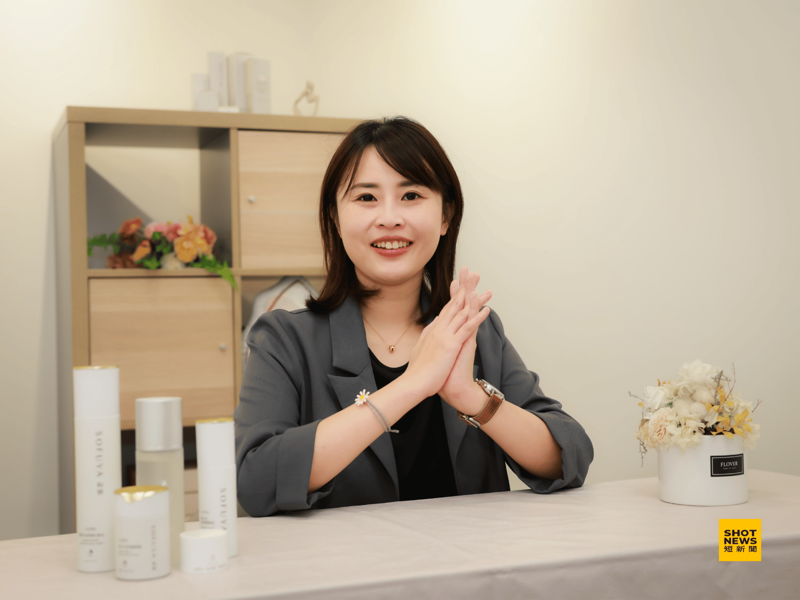 蘇巧藍說，想做「平台」，輔導美容師當老闆。(劉祐龍攝影)