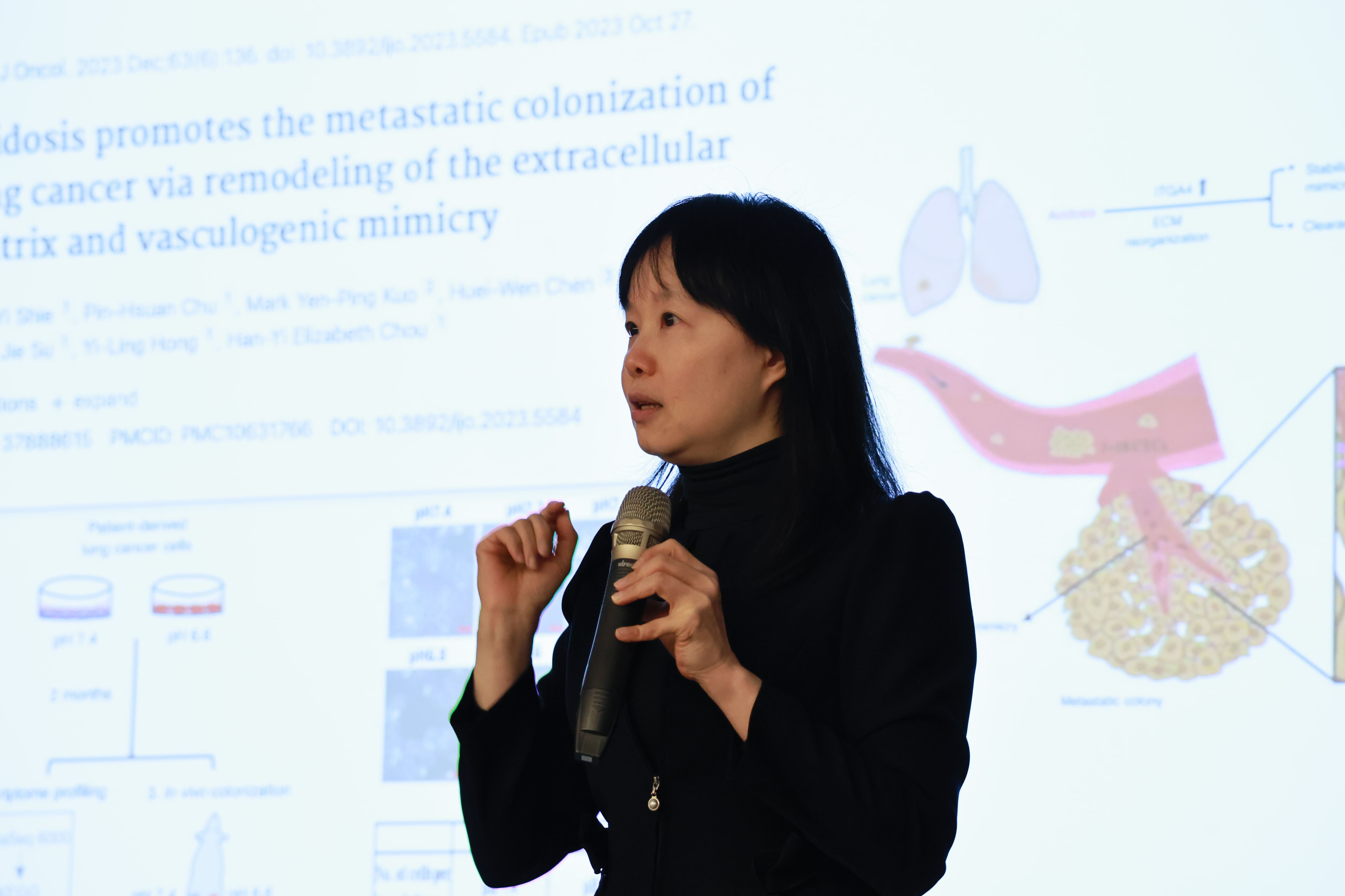 台灣胞外體學會現任理事長周涵怡。(攝/龍祐龍)