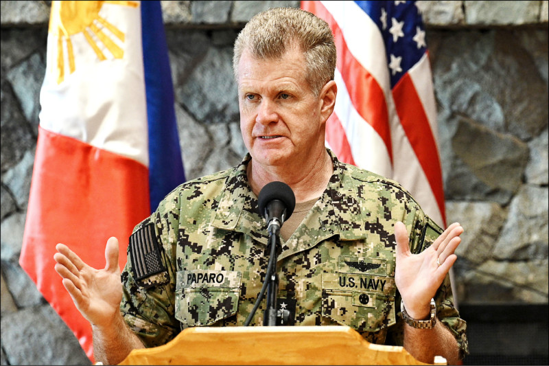 美印太司令：台灣防衛決心看國防預算