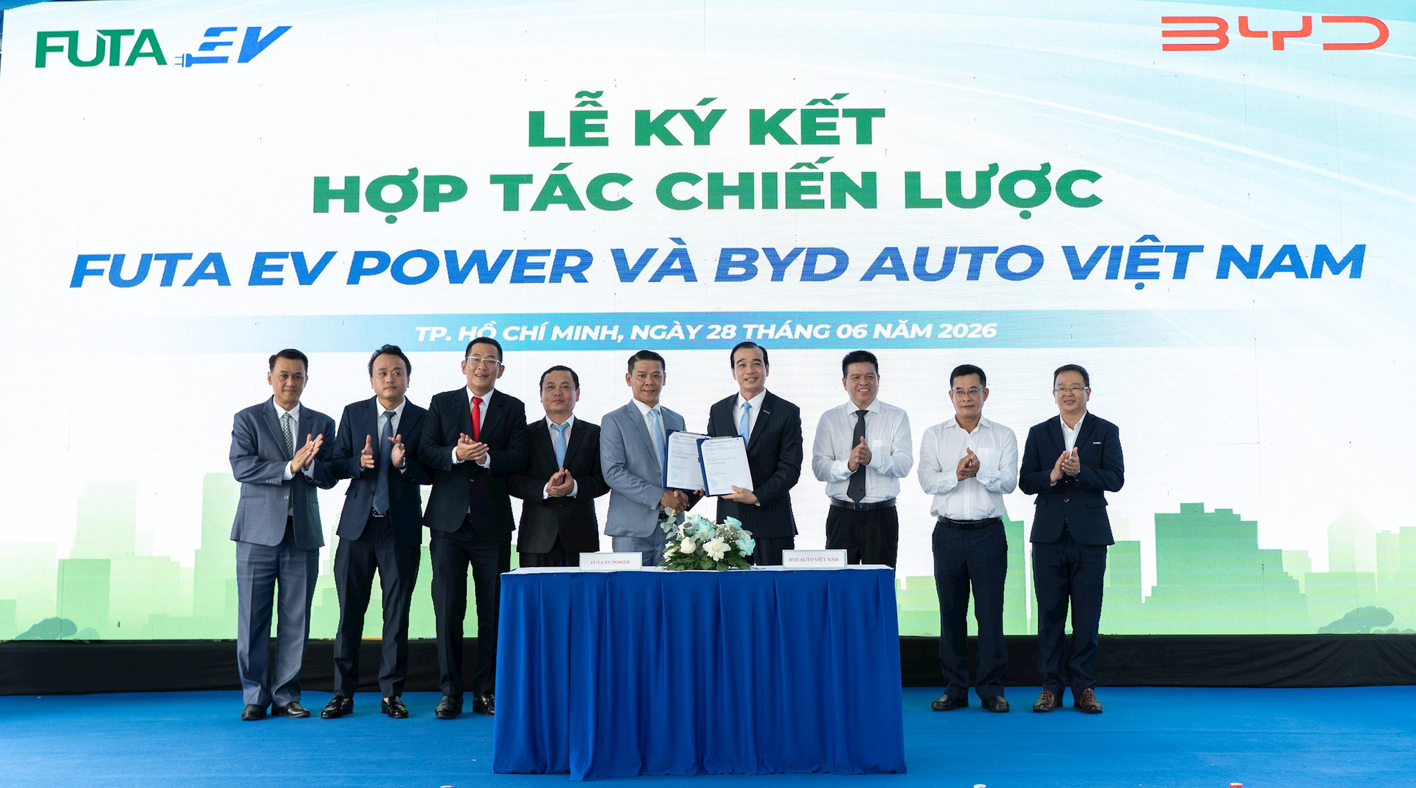 越南富達攜手比亞迪 打造電動車快充網