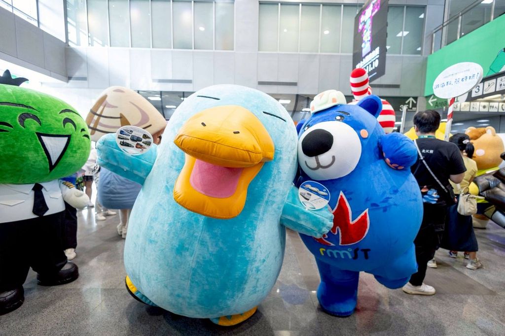 ITF 的吉祥物大遊行深受歡迎。 ( 圖／台灣觀光協會提供 )