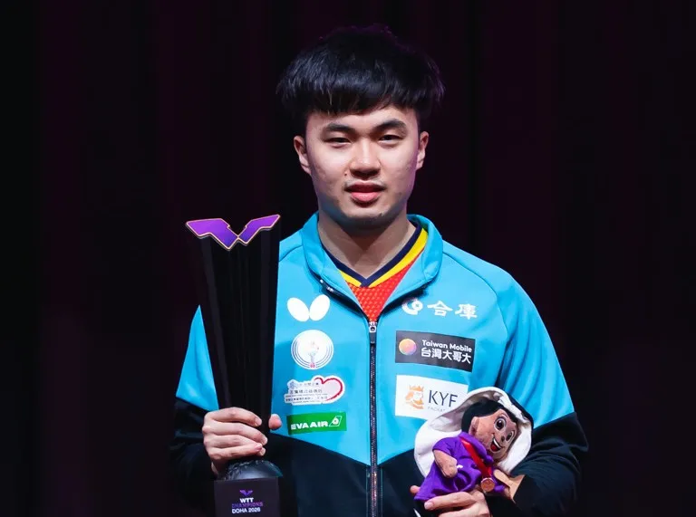 林昀儒桌球男單奪冠 直落四擊敗南韓張禹珍