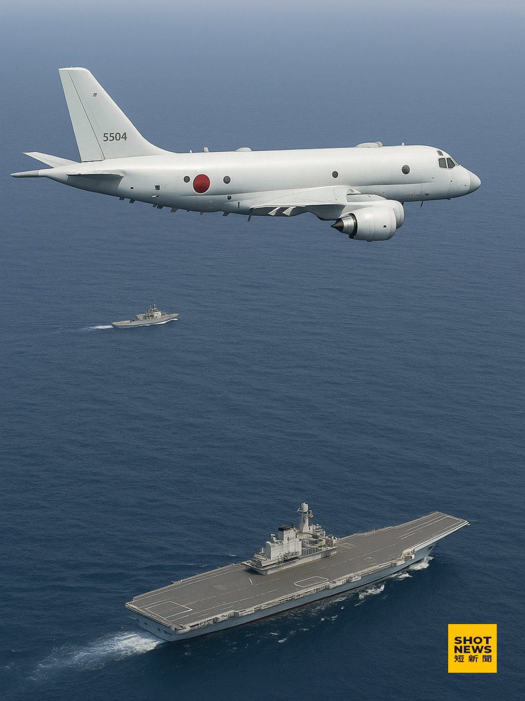 中共航母艦隊襲擾 日本公布監控位置