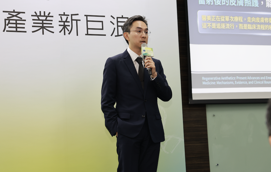 台灣雷射光電醫學會理事林亮辰。(攝/劉祐龍)