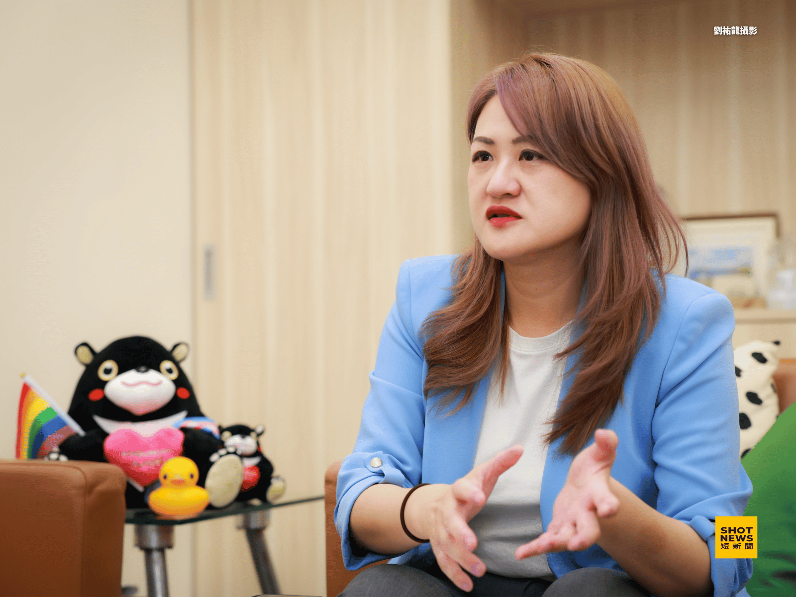 高閔琳說，對於高雄風景區的整建，觀光局是以「國際觀」的角度去思考的。（攝影：劉祐龍）