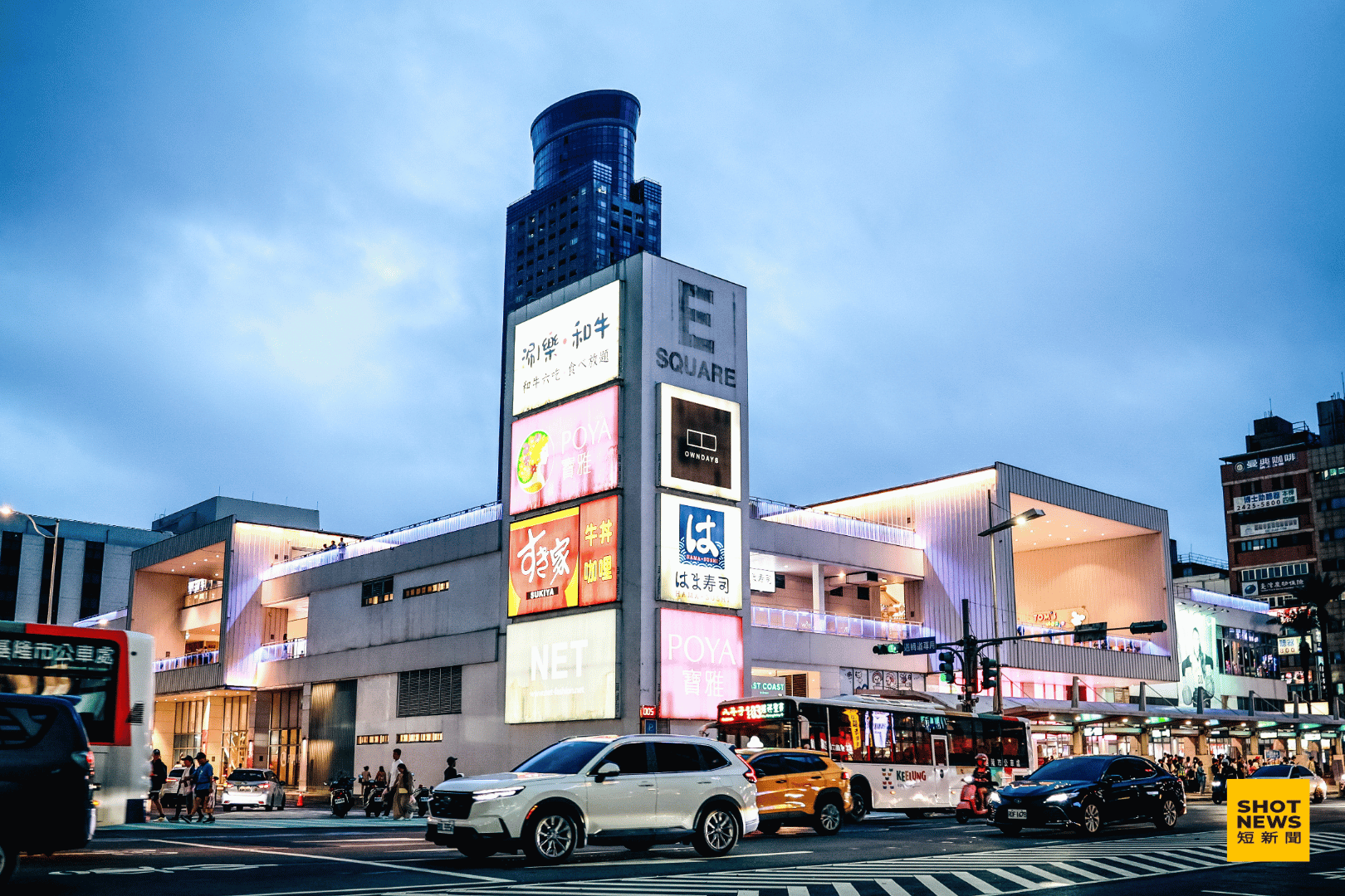 基隆東岸廣場停車場。(劉祐龍攝影)