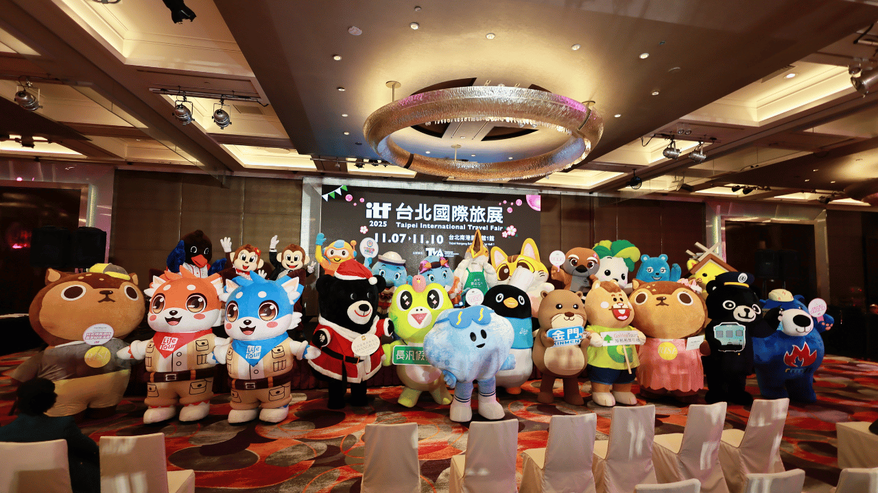 吉祥物大合照。（劉祐龍攝影）