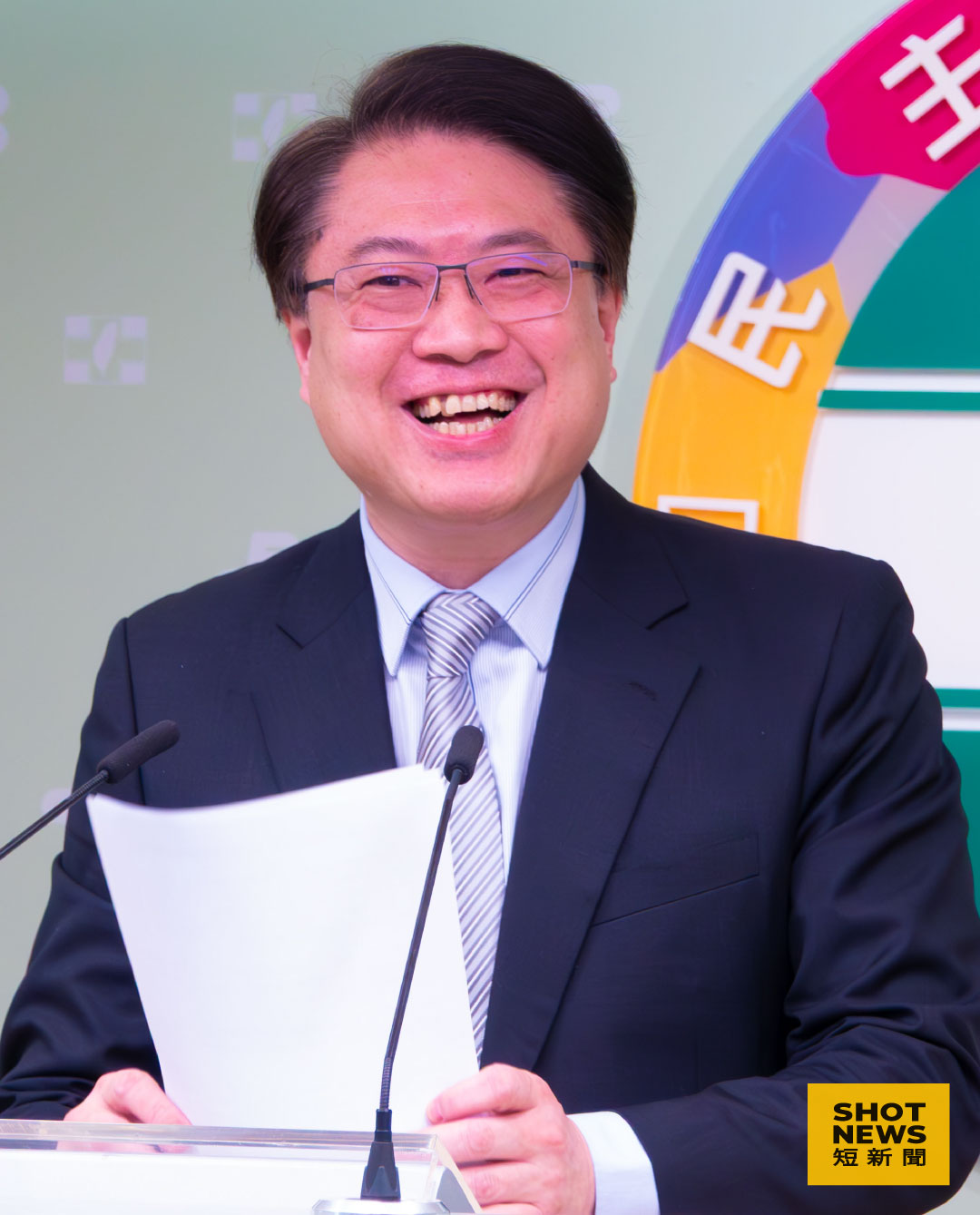 政策宣講是新北市長參選起手式 林右昌笑回謝謝關心（圖：謝亦然攝影）