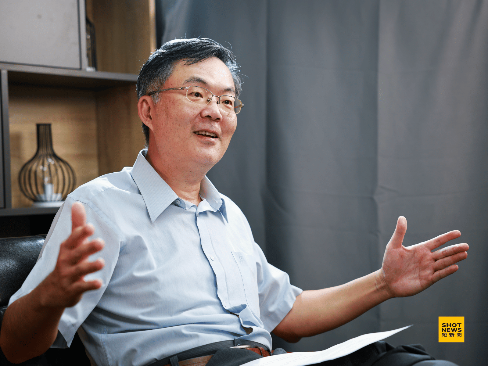 喜光全光譜總經理李文波回憶起當年在GE的時光，以及學習擴大批發通路的過程。(劉祐龍攝影)