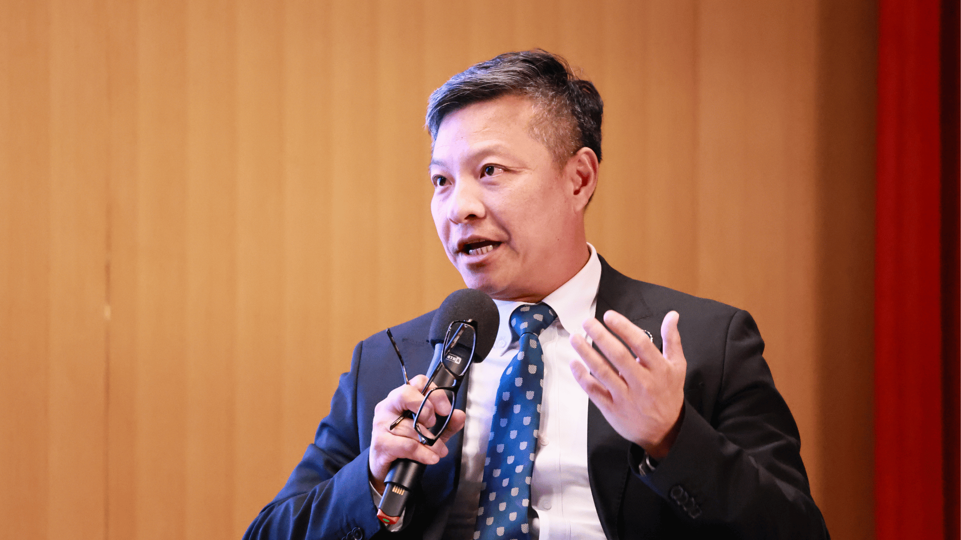 輔大校長藍易振。（攝/劉祐龍）