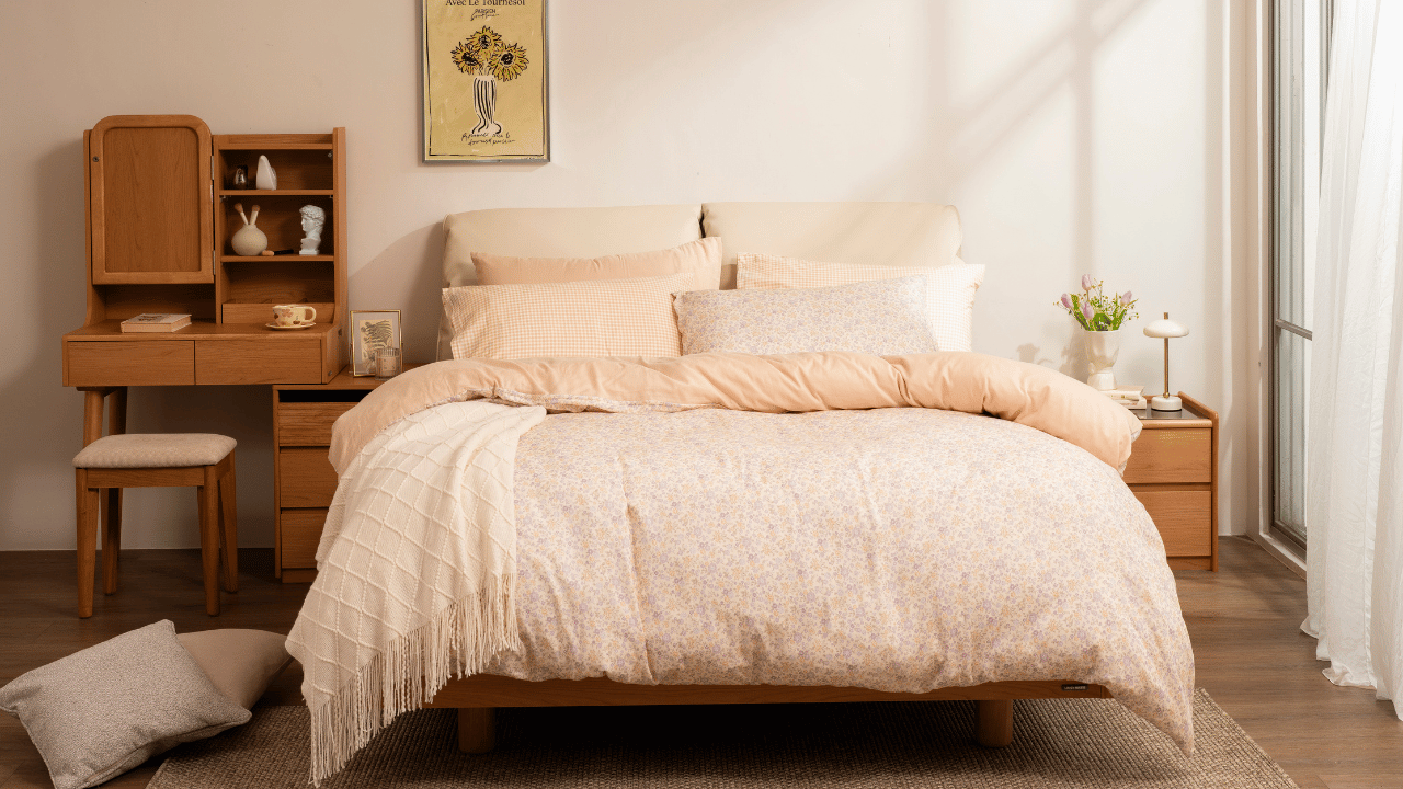 以柔和色調打造春日靜謐放鬆的臥室氛圍（圖／hoi!好好生活提供）