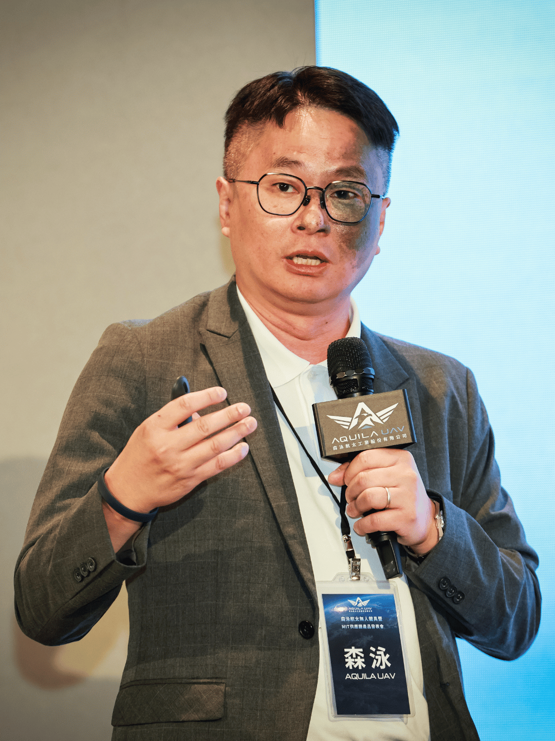 葉泳蘭強調，防禦機「天空之錘」將於明年Q3投產。（攝影：劉祐龍）