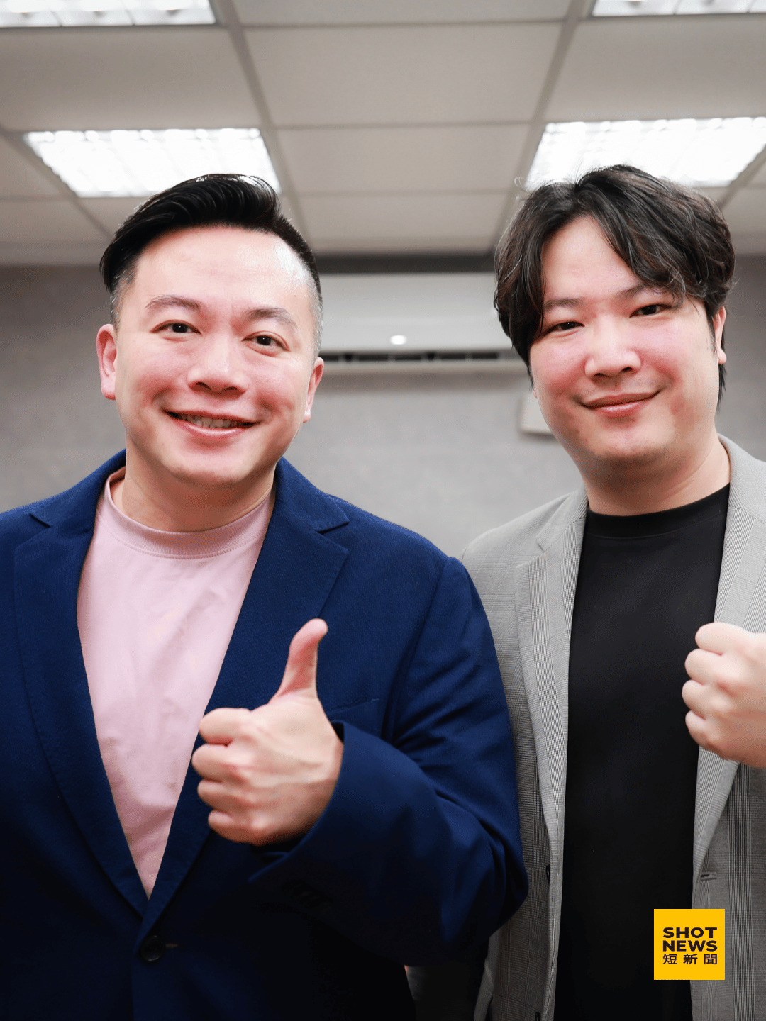 短新聞總編輯沈志霖與高揚凱。