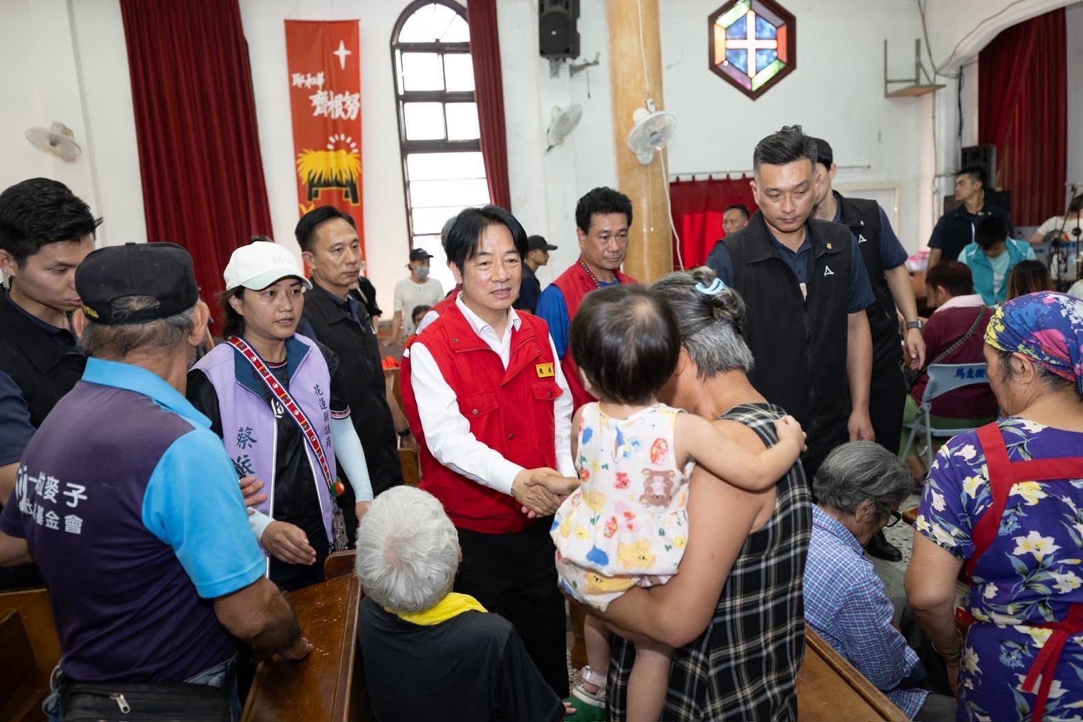 協助花蓮災民 賴清德：短期住宿中央負擔
