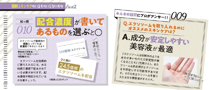 專家指出，濃度更是判斷外泌體產品品質的重要指標。（翻攝自《LDK the Beauty》四月刊）