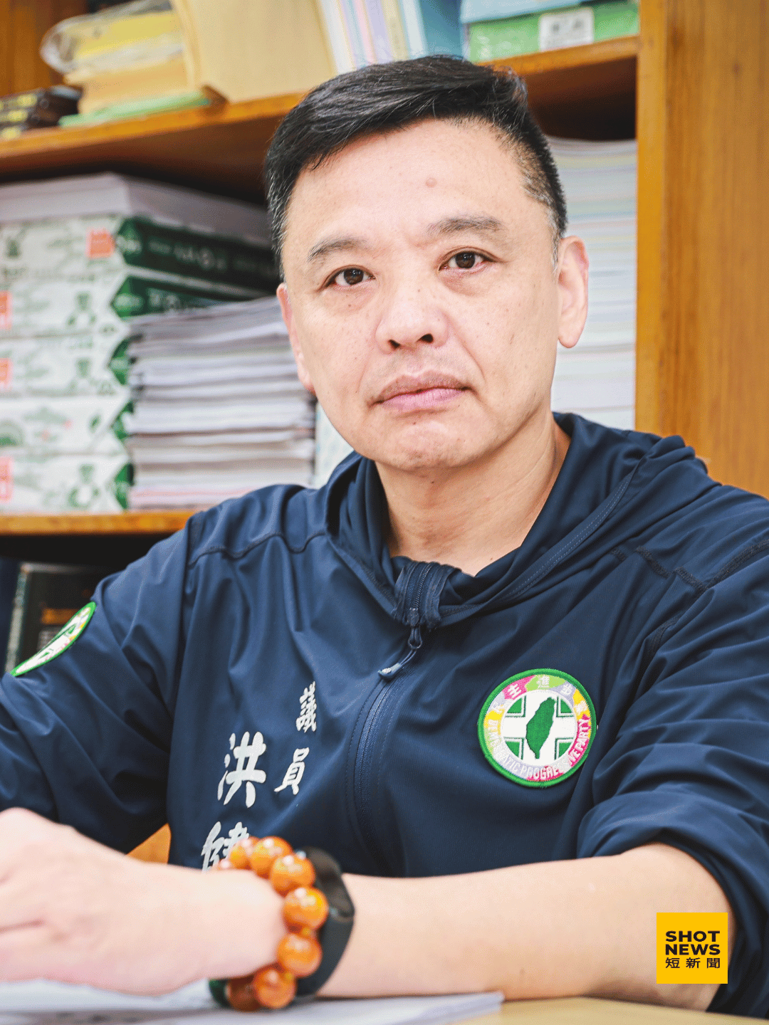 台北市議員洪健益喊話，如果蔣萬安敢欺負公民團體，先「Over My Dead Body！」