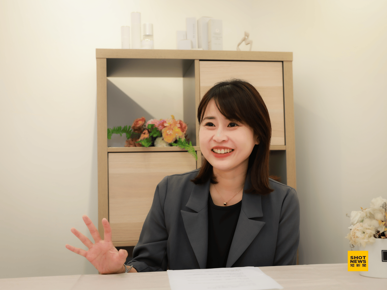 蘇巧藍分享，員工培訓成本高，但流動率也很高。(劉祐龍攝影)