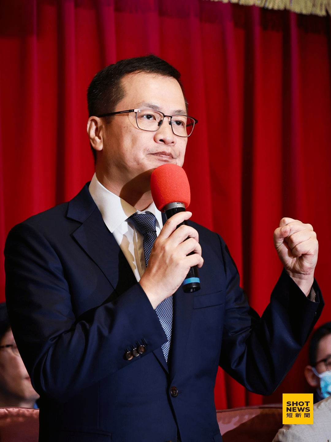 國民黨立委羅智強今(26)日宣布正式參選角逐國民黨主席。(劉祐龍攝影)