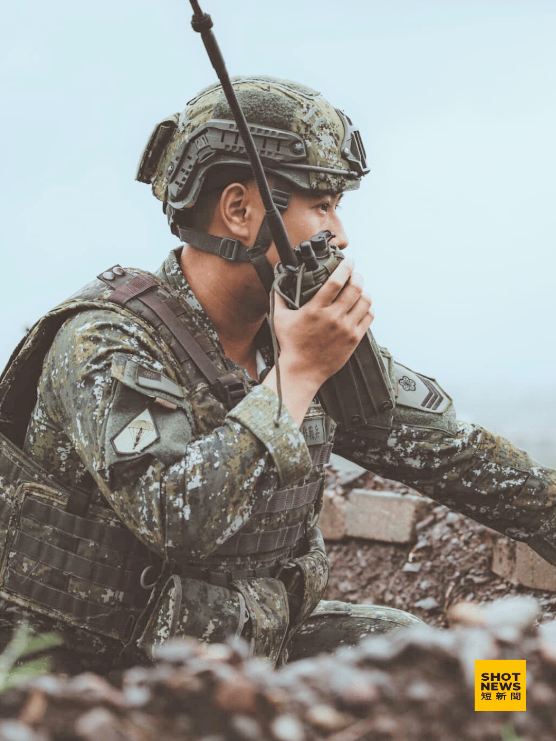 陸軍特戰指揮部士兵。（圖：國防部發言人）