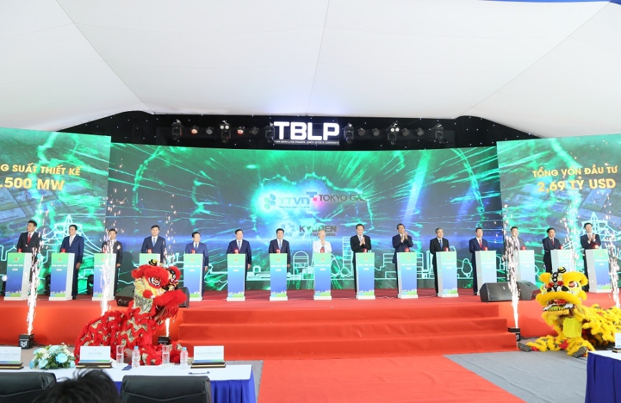 燃氣電廠開工典禮。（圖：Kinhte Vietnam）