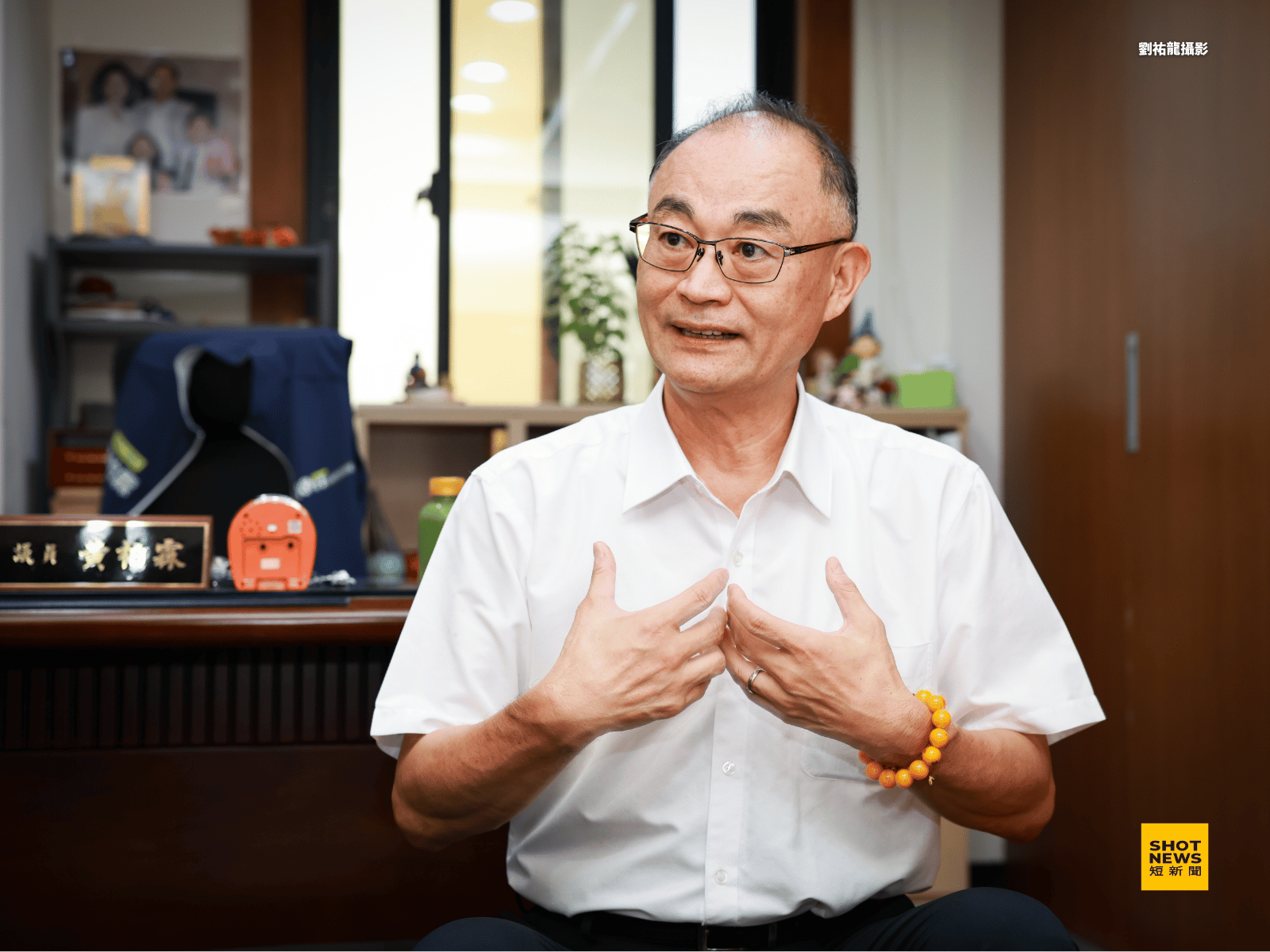 黃柏霖分享,服務是最快樂的事情,服務可以讓自己成長,服務別人可以去幫助更多的人。(攝影:劉祐龍)
