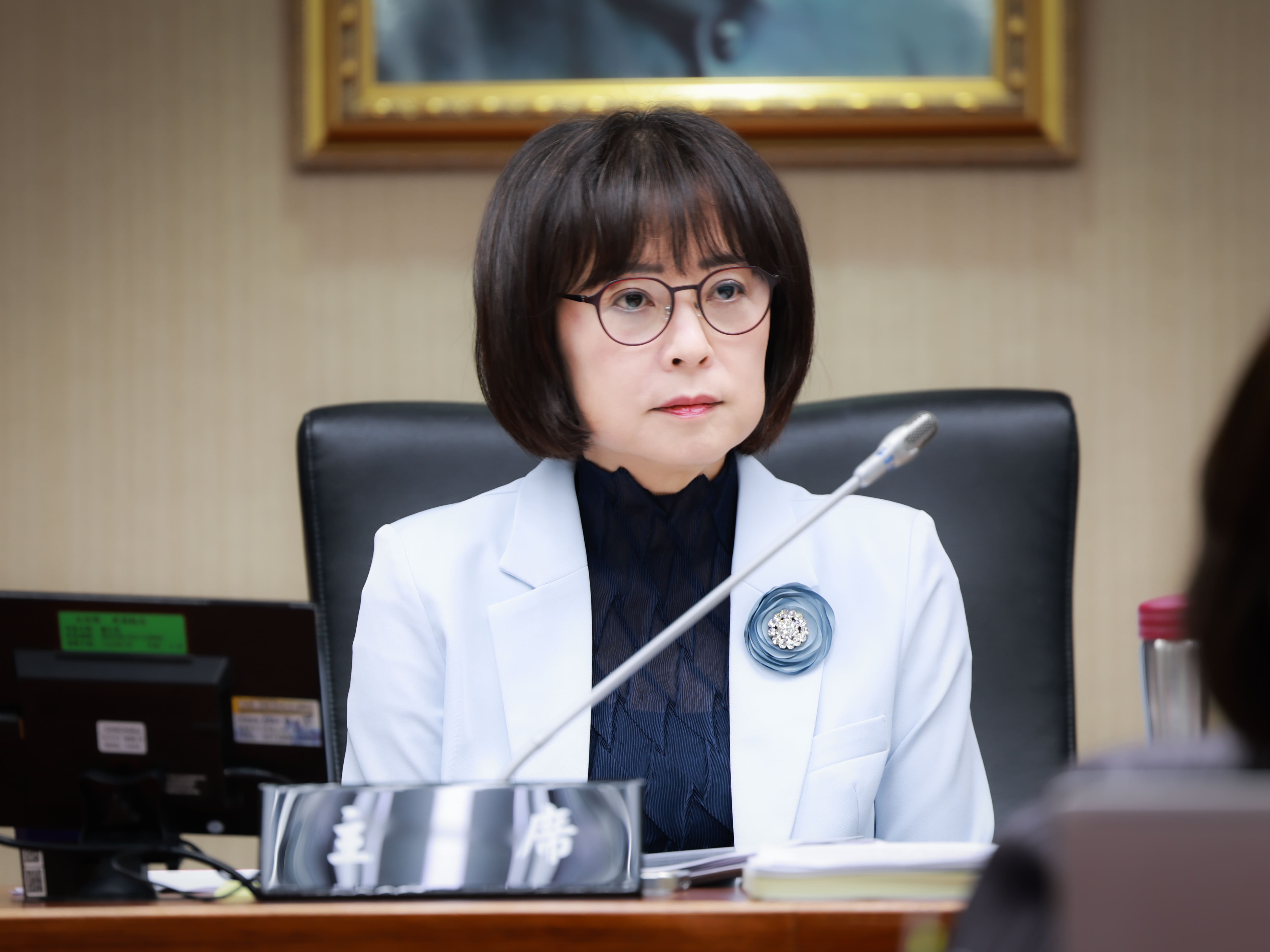 林月琴擔任「社會福利及衛生環境委員會」的召集委員。（攝/劉祐龍）