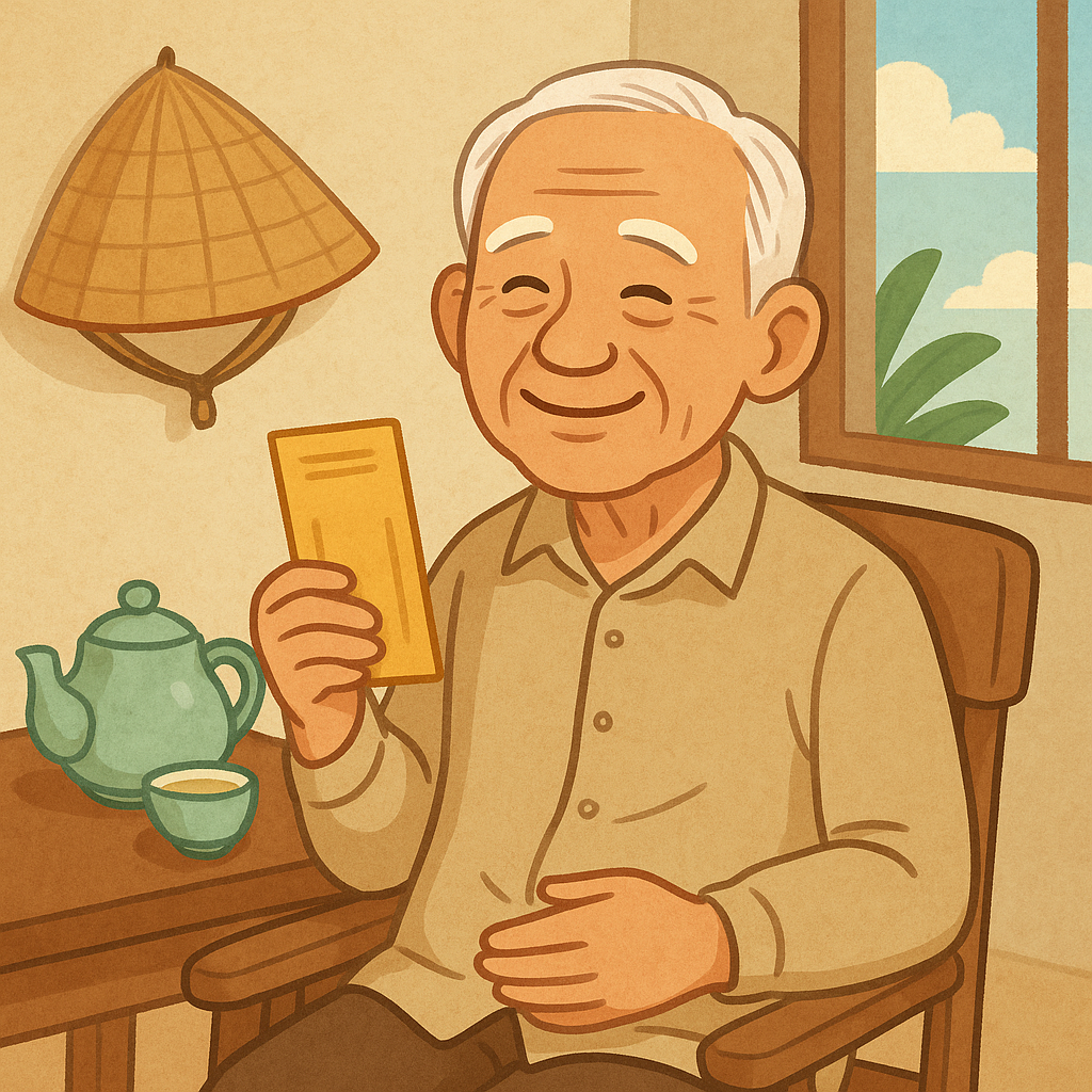 越南75歲以上長者每月可領補助50萬越盾