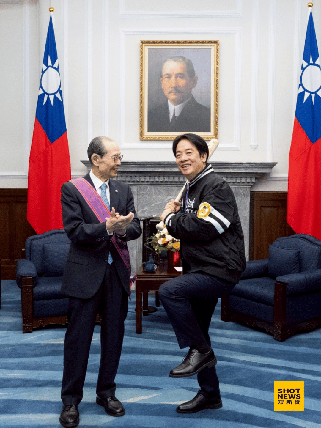 王貞治獲頒景星勳章 賴清德:台日棒球驕傲