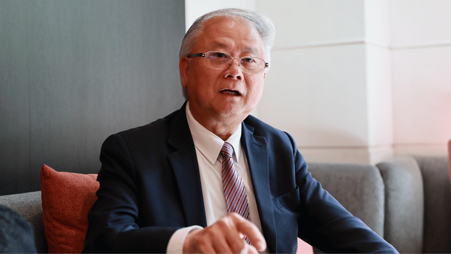 豪門國際開發董事長簡廷在說：「我不是在蓋房子，我是在蓋藝術建築。」