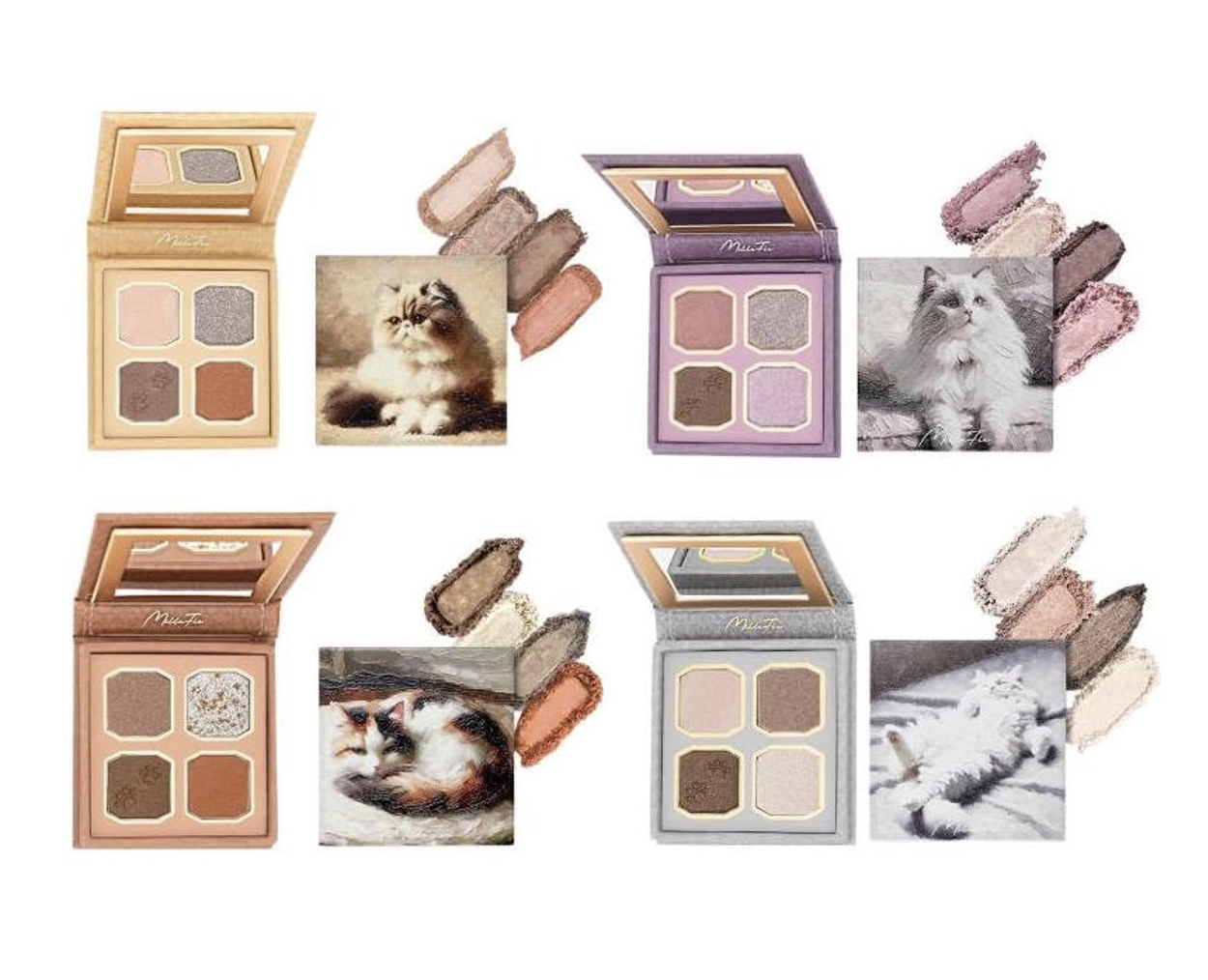 MilleFée 貓咪油畫眼影盤 (美妝保養類)