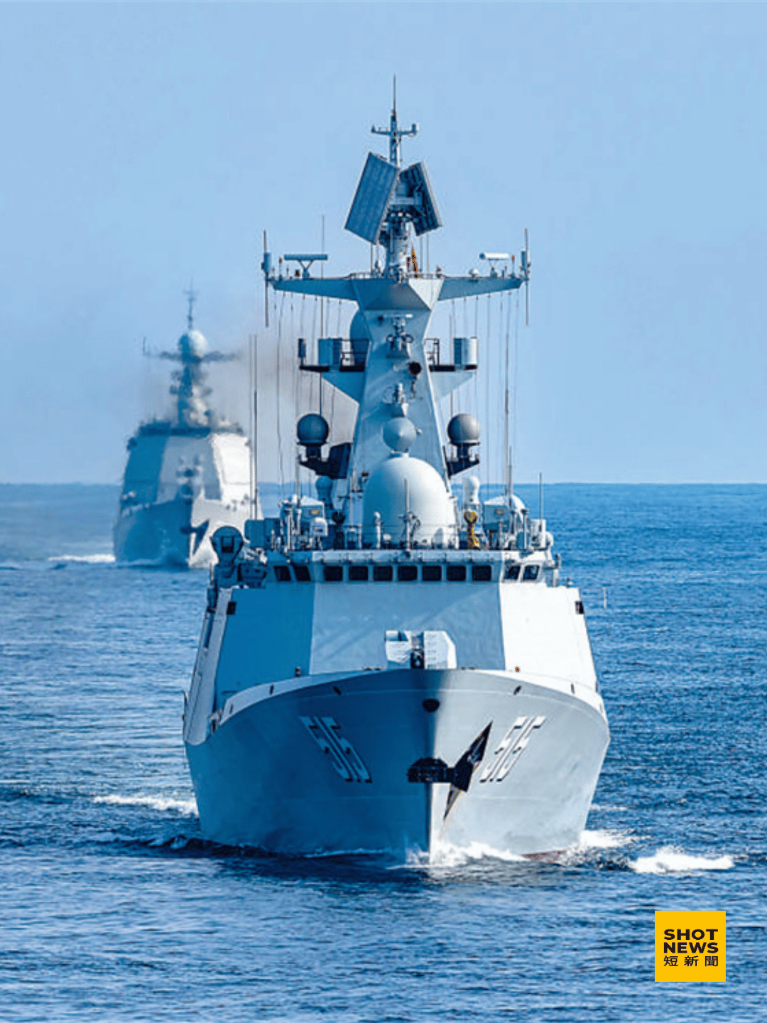 解放軍054A巡防艦。(中國軍網)